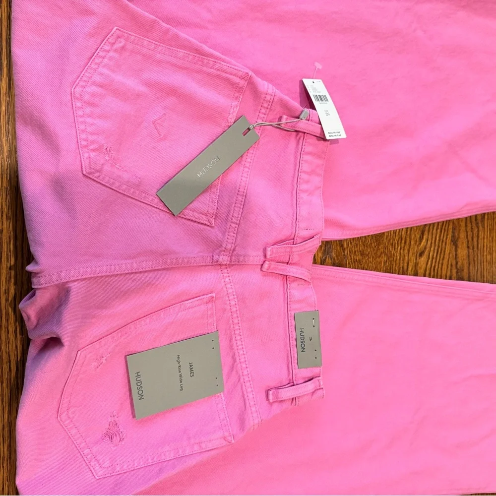 Hudson Jeans Pink Flare & Wide Leg Jeans - Picture 9 of 13